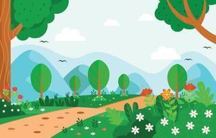 Garden Background Vector Art, Icons, and Graphics for Free Download