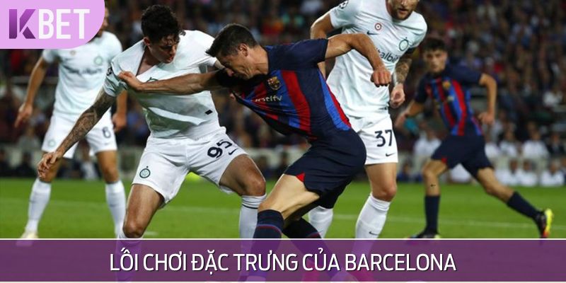 minh hoạ lối chơi của Barcelona
