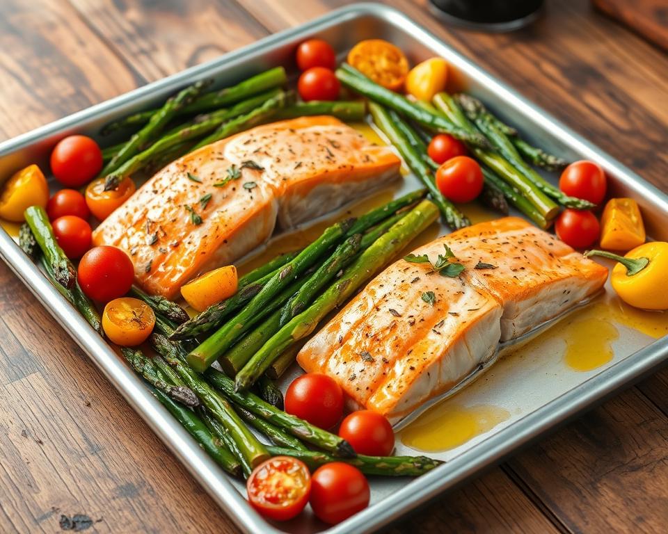 sheet pan salmon