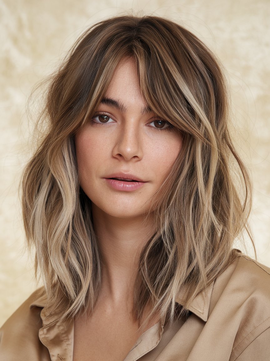 47. Adorable Razored Layers with Beach Waves