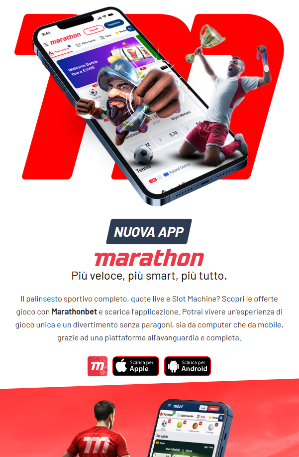 Registrazione su Marathonbet app