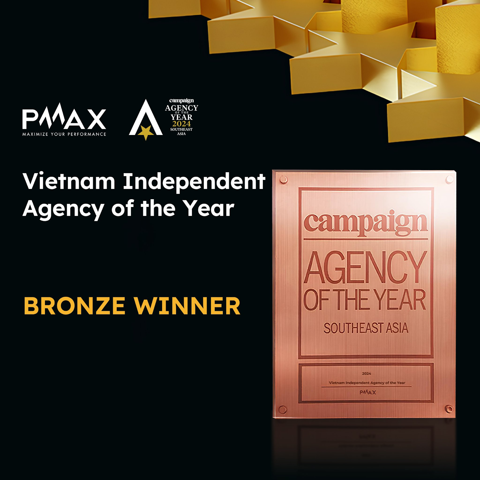 PMAX khẳng định vị thế khu vực Đông Nam Á với chuỗi chiến thắng tại Agency of the Year 2024