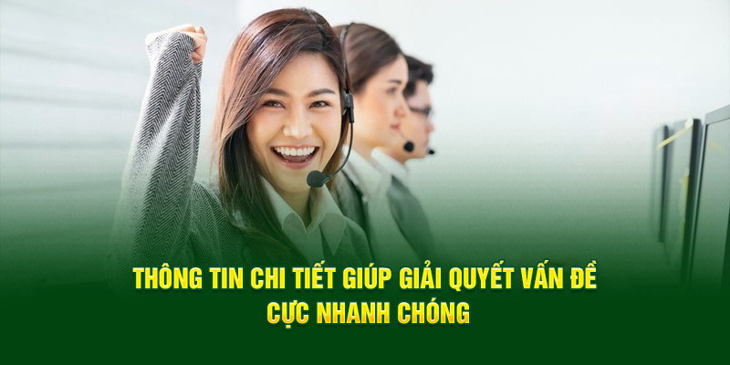 Thông tin chi tiết giúp giải quyết vấn đề cực nhanh chóng