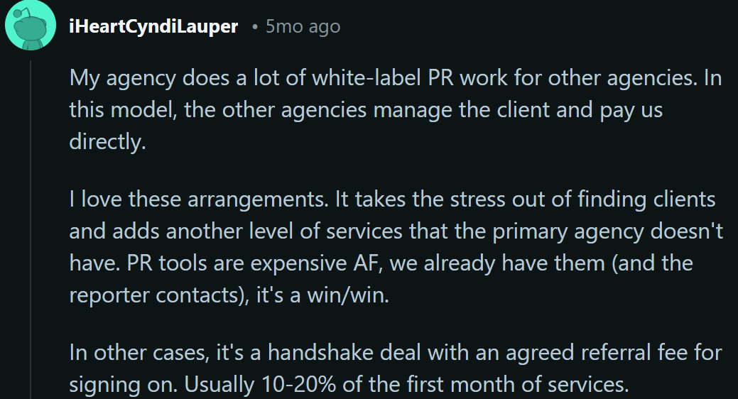 Paid partnerships for drop servicing Reddit