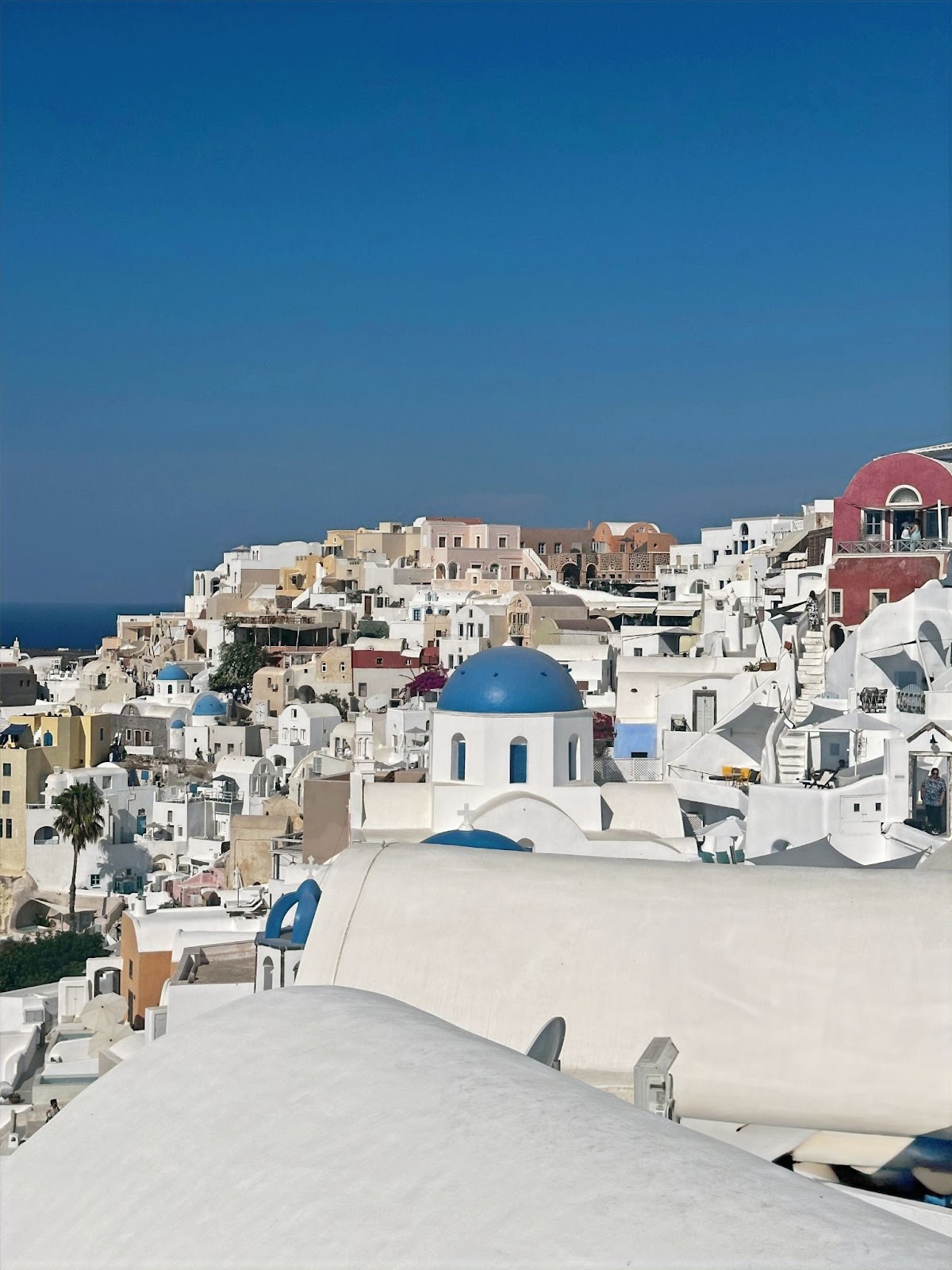 Santorini’s Caldera and Whitewashed Villages, view of the landscape