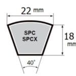 Kích thước dây curoa SPC