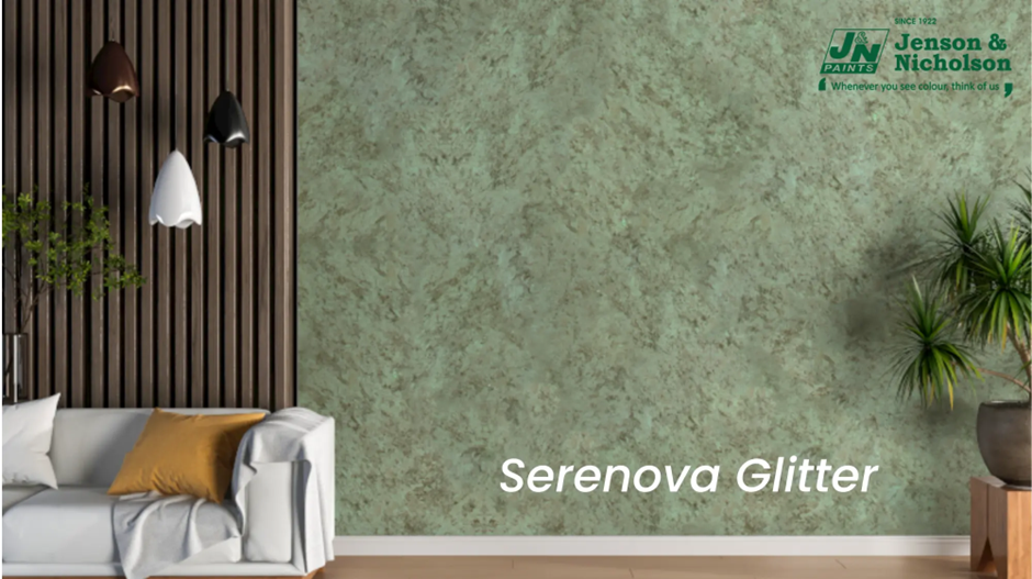 Serenova glitter water based paint for walls