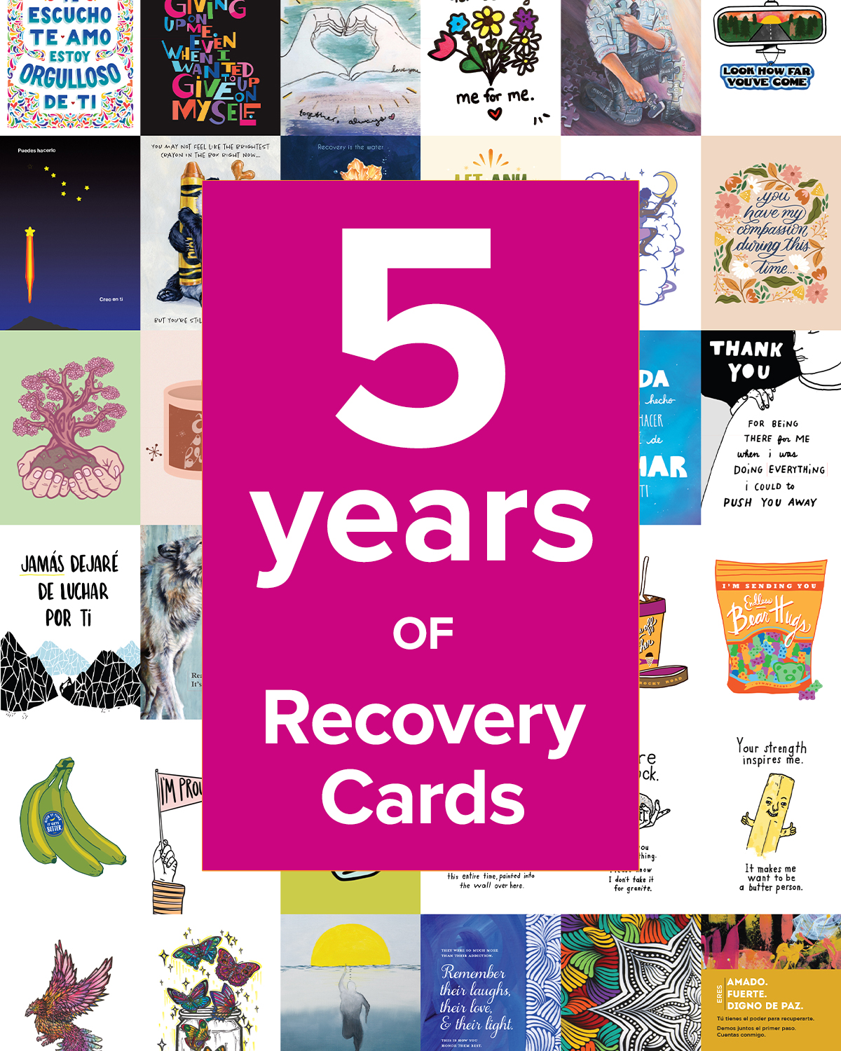 image of recovery card design