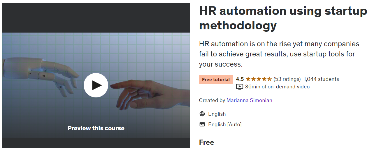 HR Automation Course – Udemy