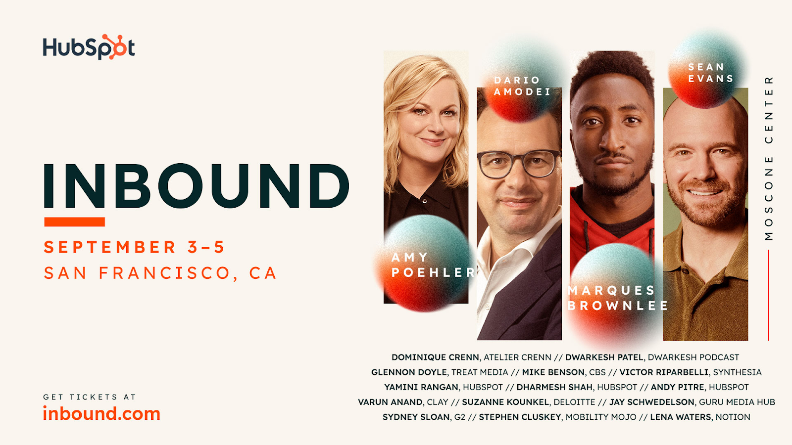 HubSpot’s INBOUND 2025 Heads To San Francisco With Lineup Including Amy Poehler, Sean Evans, And Dario Amodei