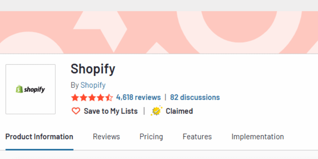Shopify G2 Reviews