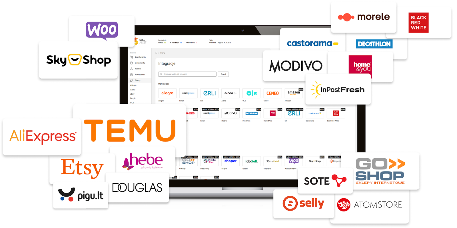 Nowe integracje z marketplace'ami i sklepami
