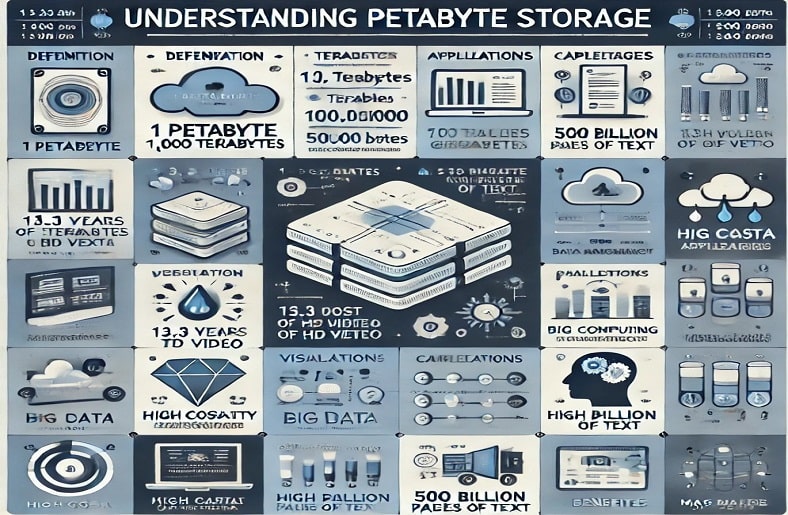 a comparison of petabyte to others