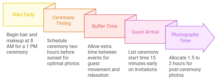 Wedding day timing tips