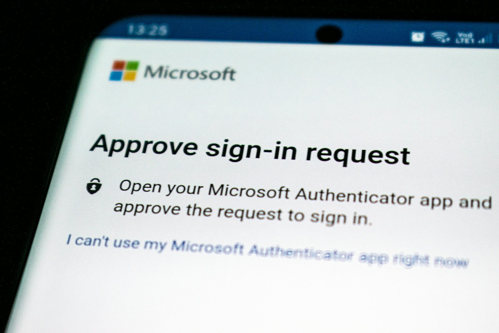 Protect computer with two-factor authentication using Microsoft Authenticator app.