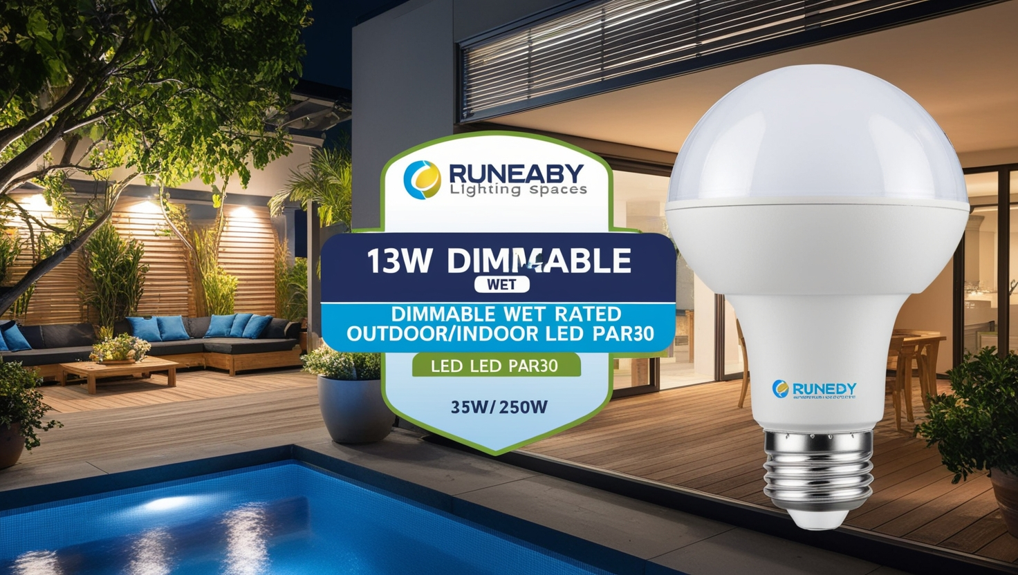 13W Dimmable Wet Rated Outdoor/Indoor LED PAR30 