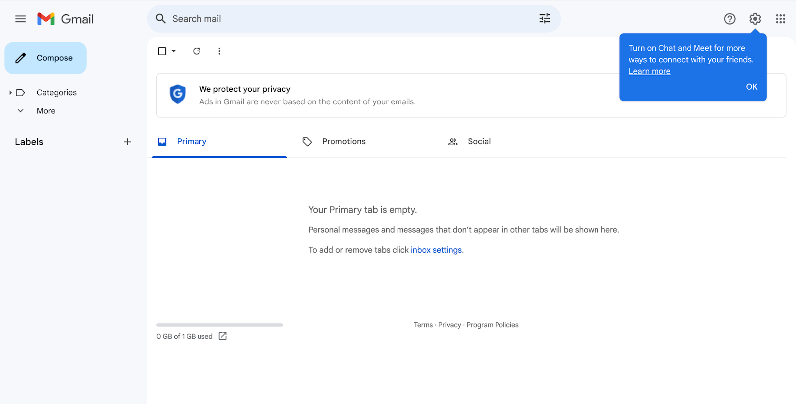 Gmail's UI