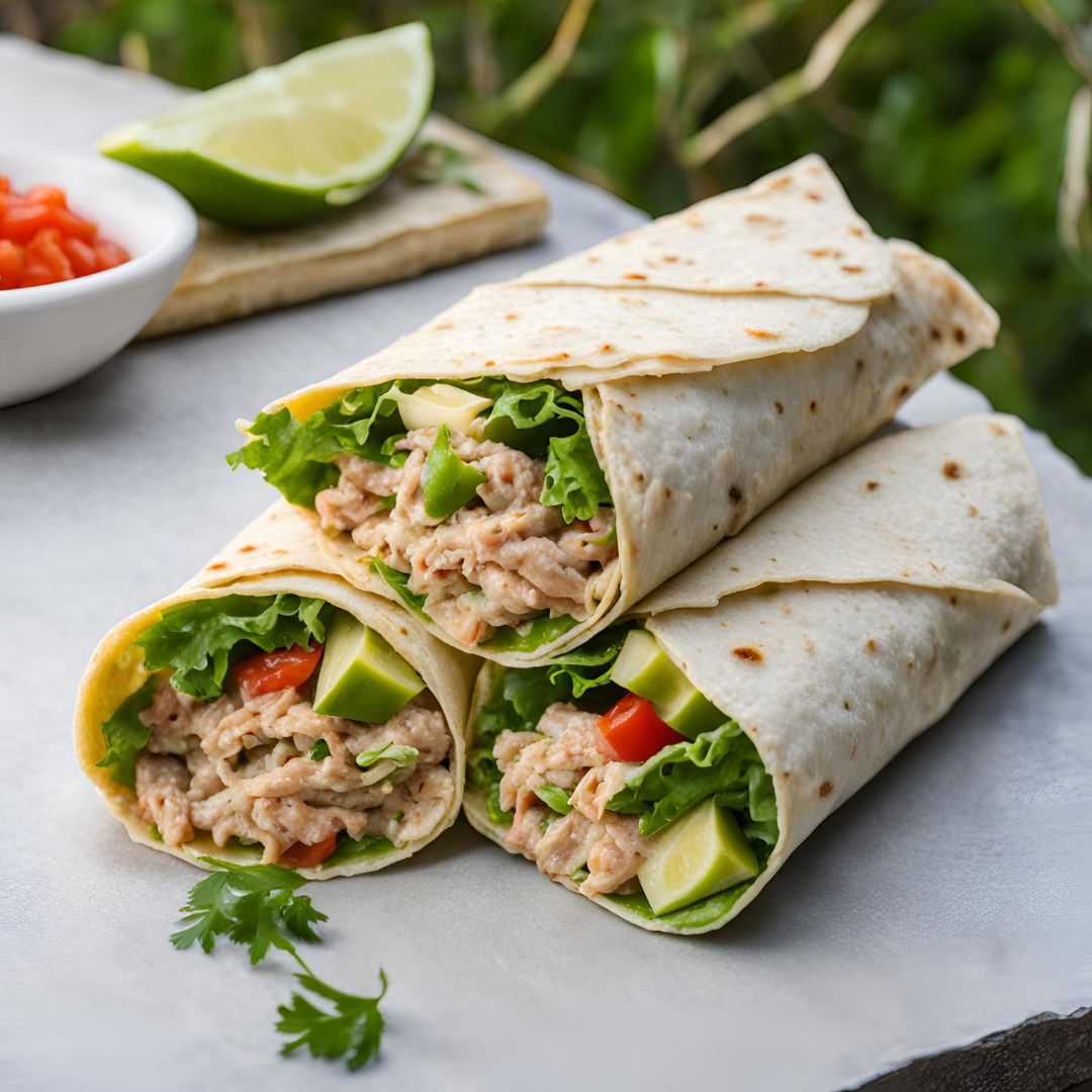 Packet Tuna Wraps with Shelf-stable Tortillas 