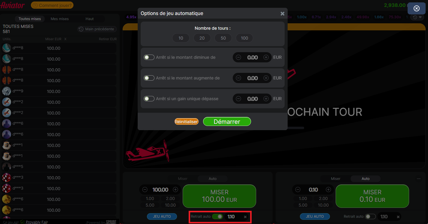 Astuce cash out éclair