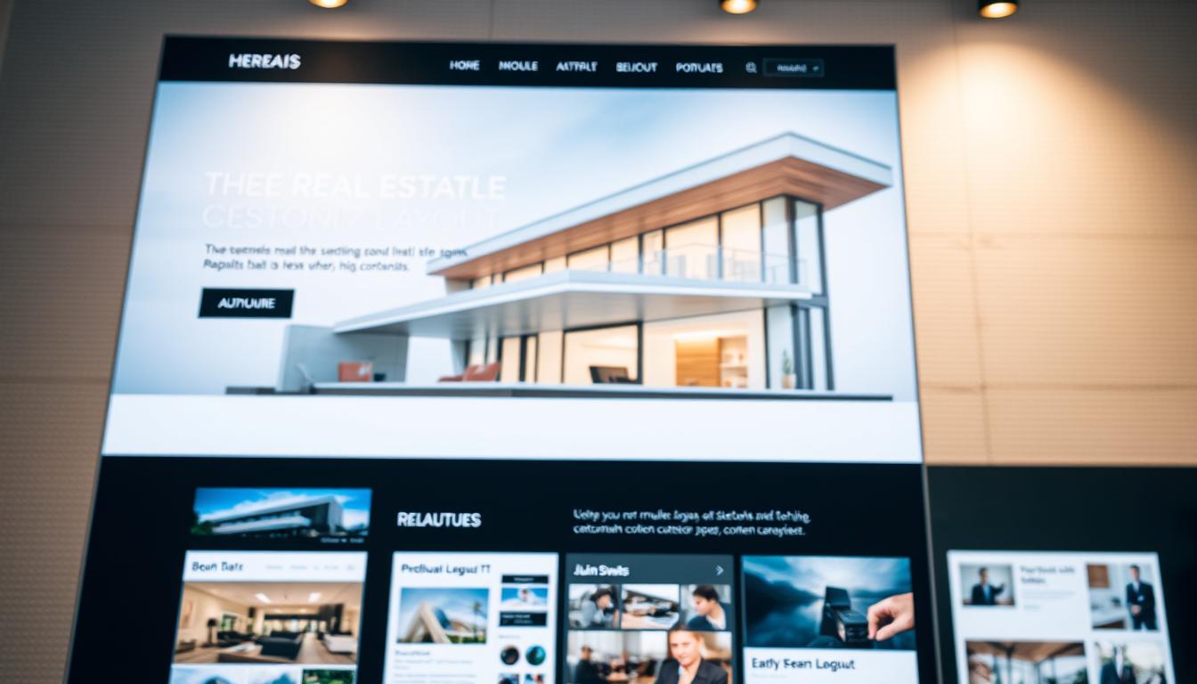 real estate website customization