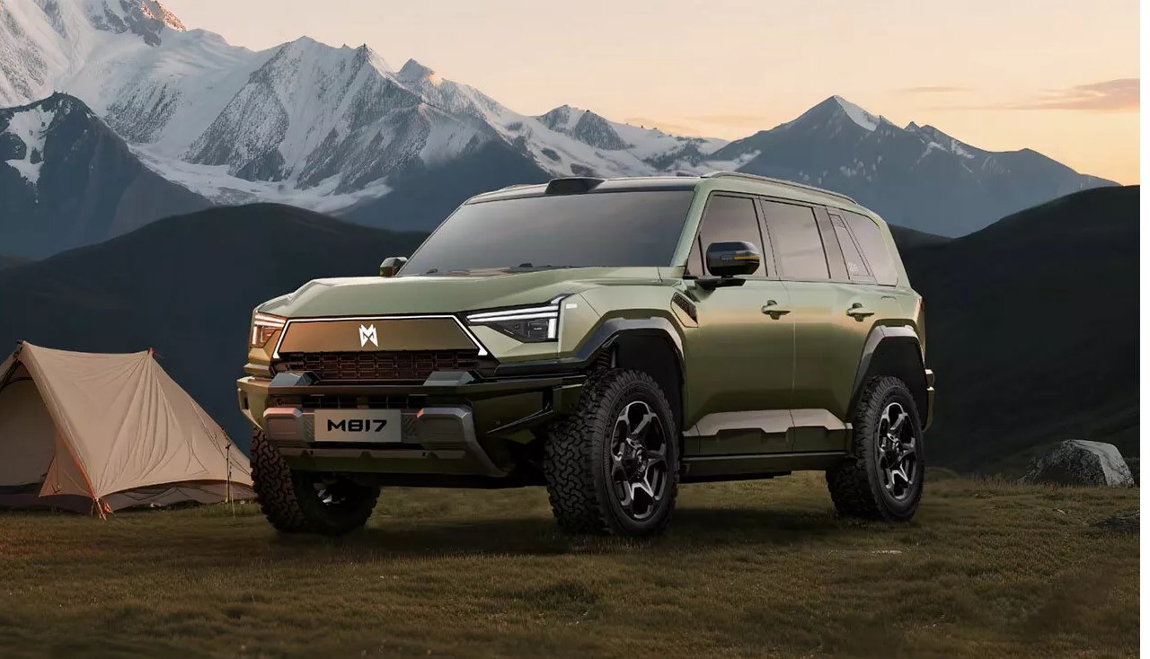 Chinese off-roader M-Hero M817 features hybrid power and bold design, garnering strong demand in its domestic market. 