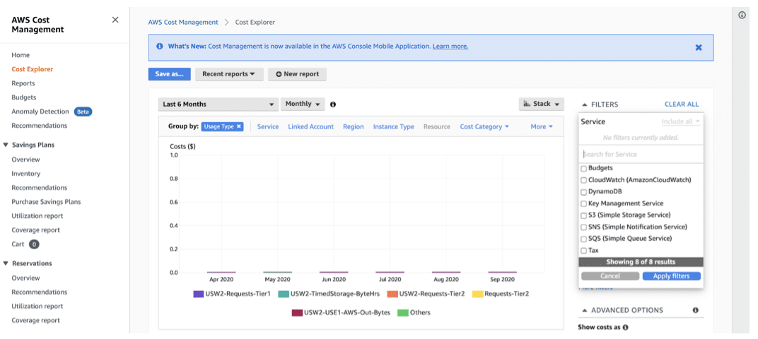 Examine current Data Transfer costs