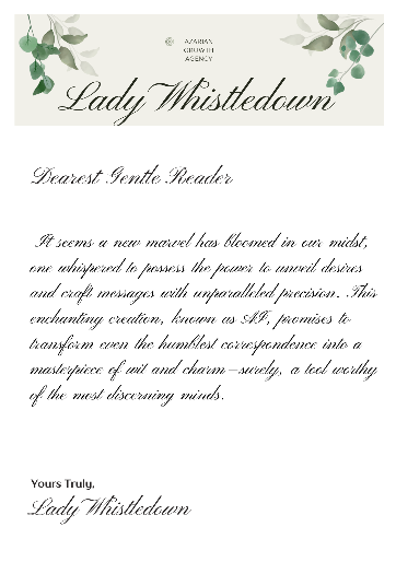 lady Whistledown ai 