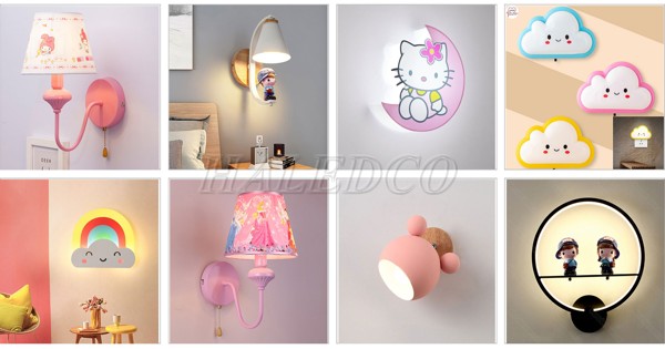 Các mẫu đèn tường cho phòng trẻ em phổ biến