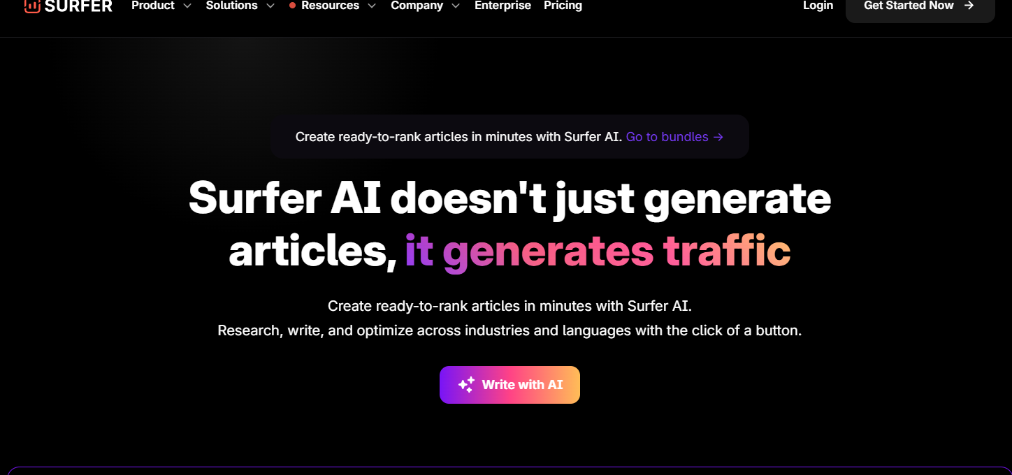 Surfer Ai - Best Rytr Alternatives