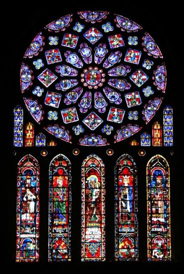 Résultat de recherche d'images pour "chartres rosace nord"