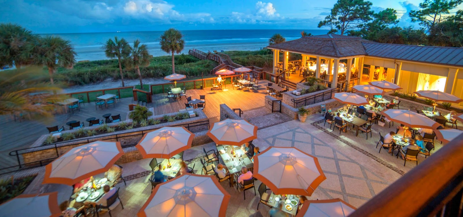 Top view of the Coast Oceanfront Dining