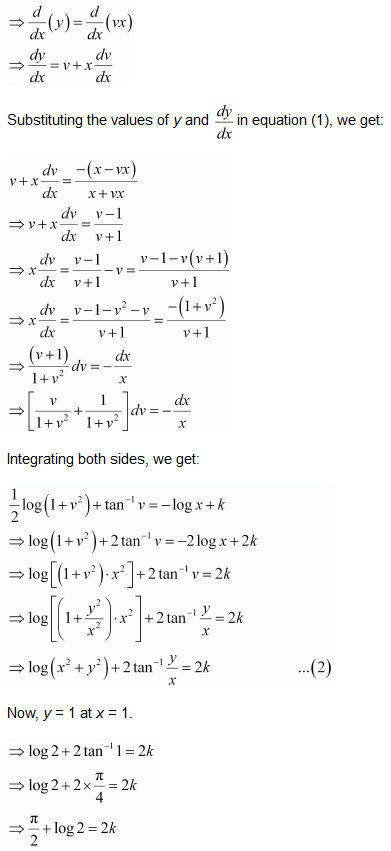 NCERT Solutions class 12 Maths Differential Equations