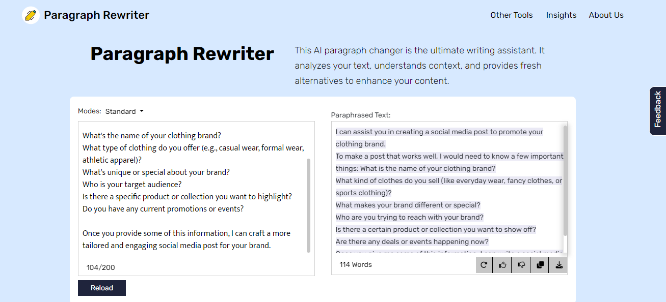 AI Paragraph Rewriter