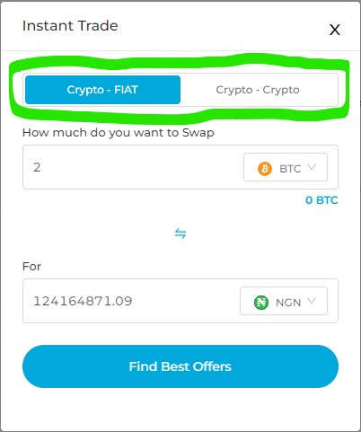 How to swap BTC on TransferXO