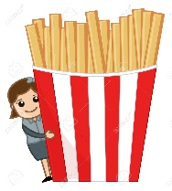 Woman With French Fries - Cartoon Business Vector Character Royalty Free SVG, Cliparts, Vectors, And Stock Illustration. Image 21233580.