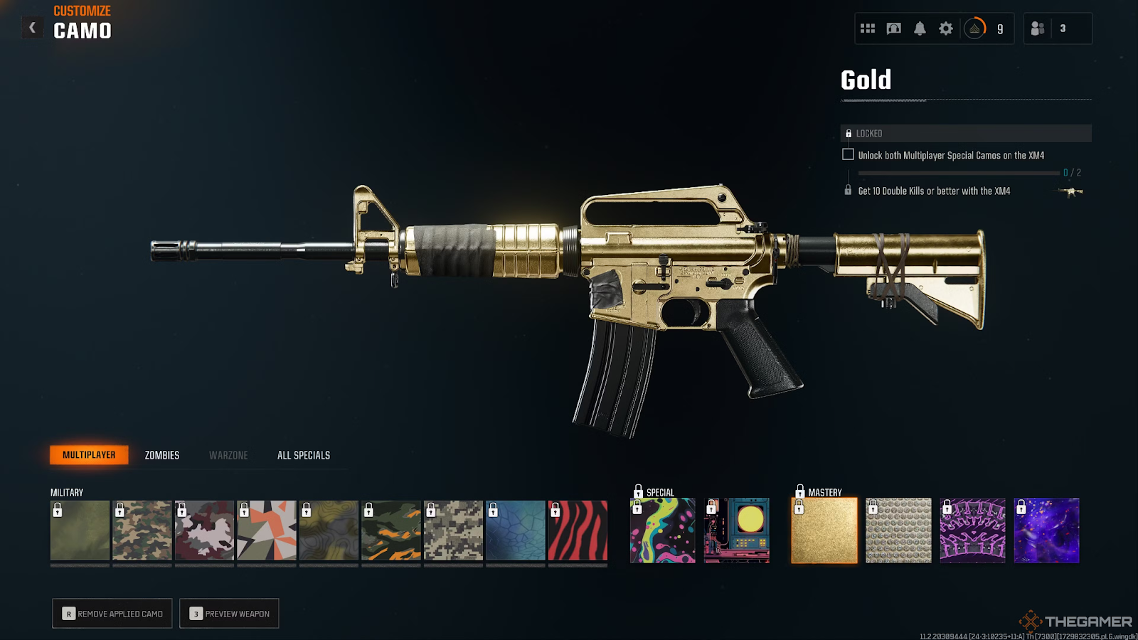 Gold Camo in Black Ops 6