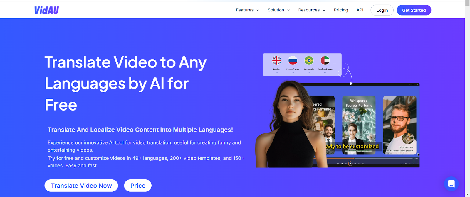 Viral translate AI with VidAU video translator