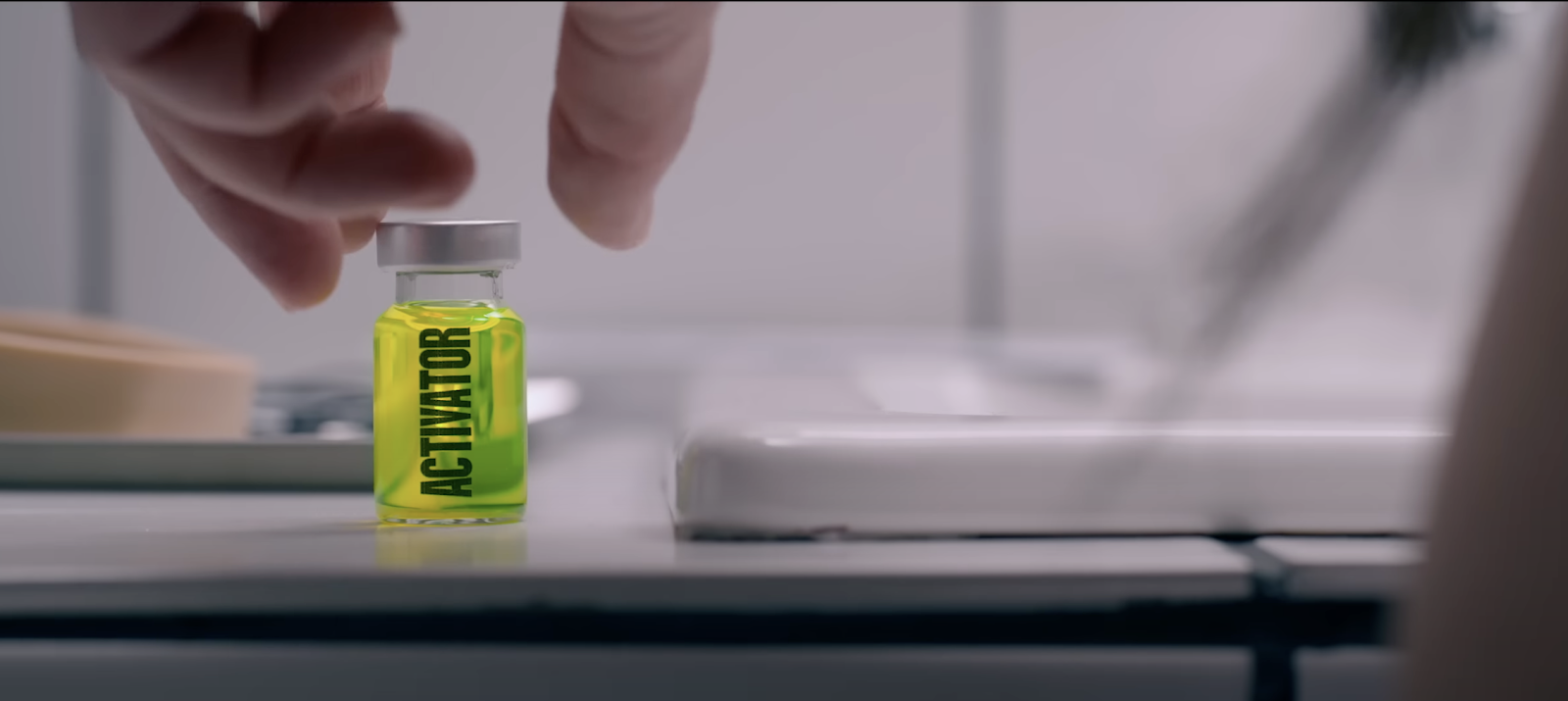 The illegal substance used by Demi Moore's character in "The Substance" in the official trailer released on August 15, 2024 | Source: YouTube/MUBI