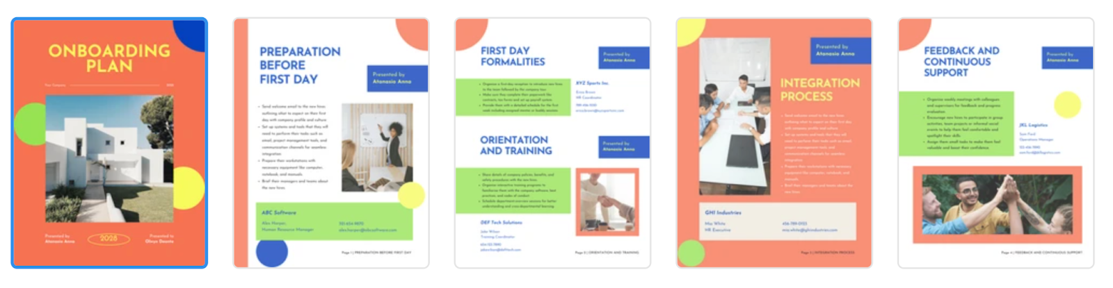 Shape Onboarding Plan Template