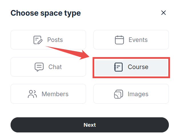 Circle's course space