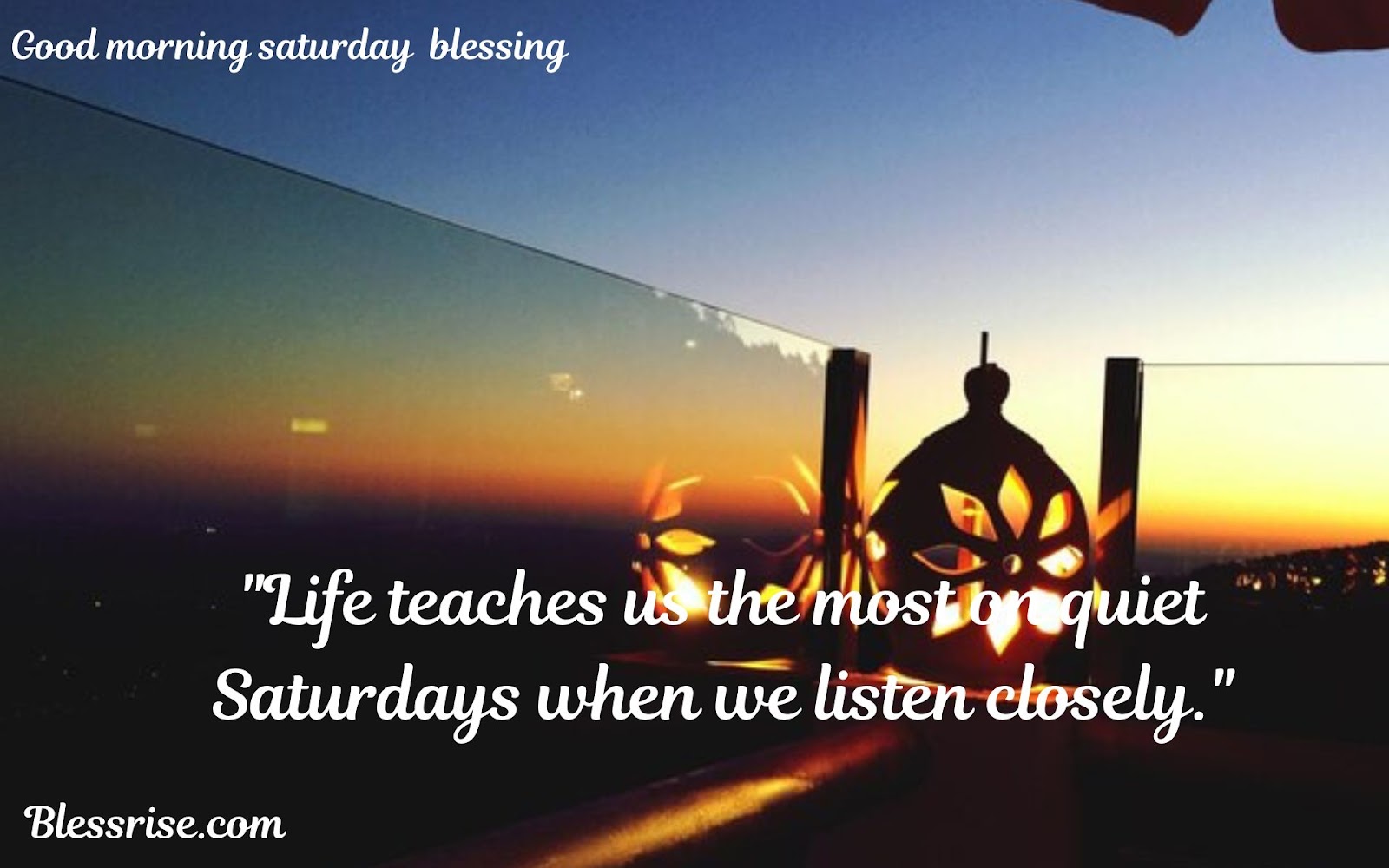 Saturday Blessings
