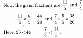 NCERT Solutions for Class 6 Maths Chapter 7 Fractions 