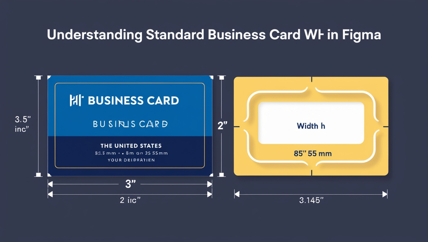  Business Cards W and H in Figma