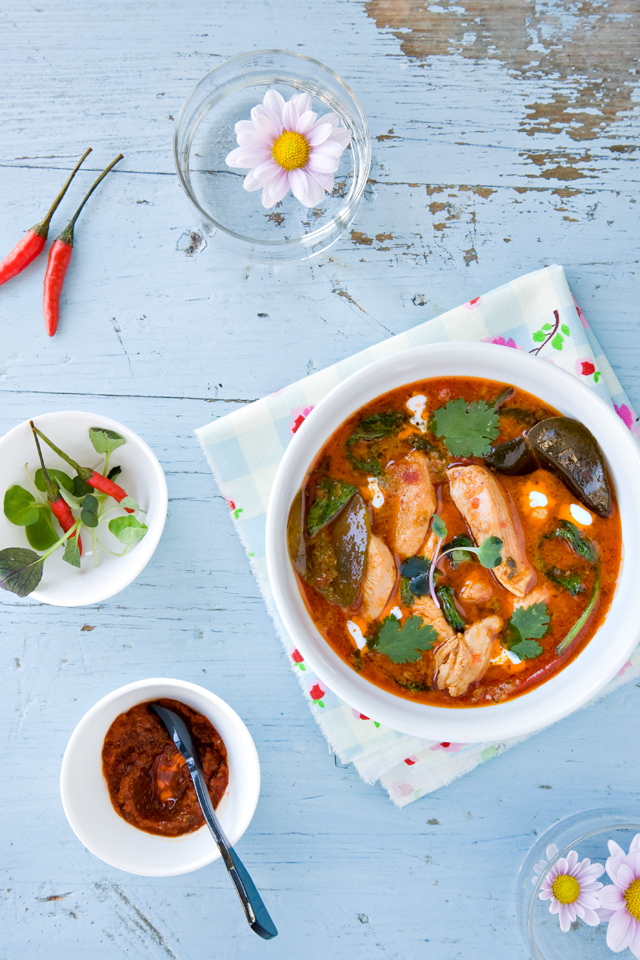 Thai Red Curry Chicken (Kaeng Phed Kai)-Spicy Delite Recipes