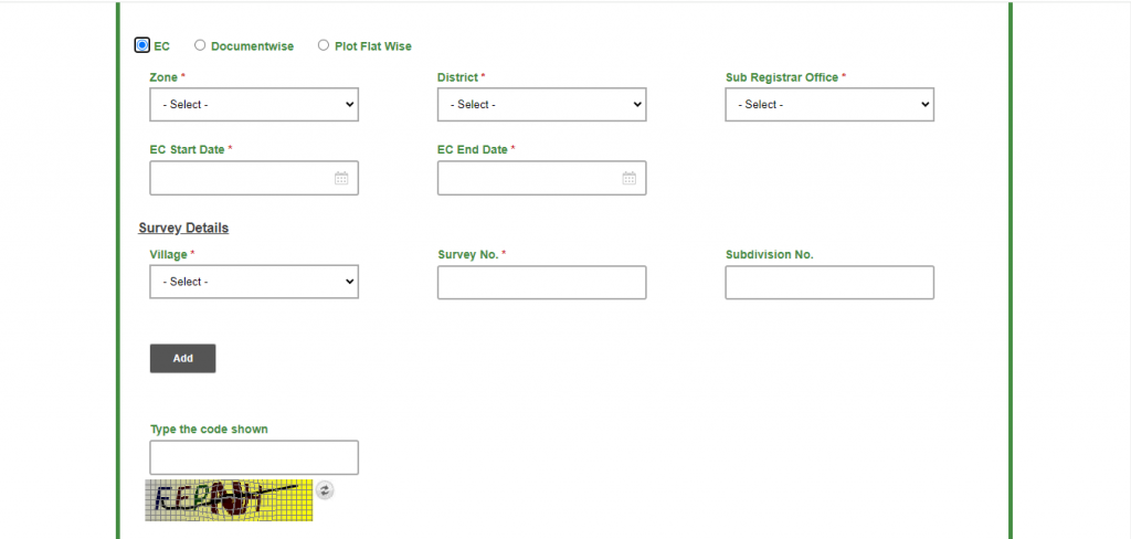 Fill in Details to Generate Tamil Nadu EC Online