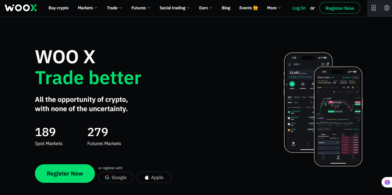 Woo X homepage
