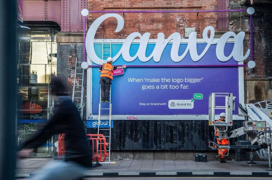 Canva OOH campaign in London