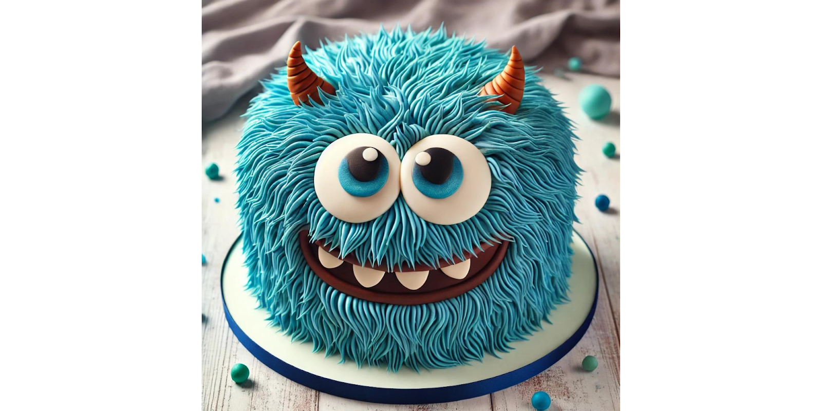 Furry Monster Cake Design