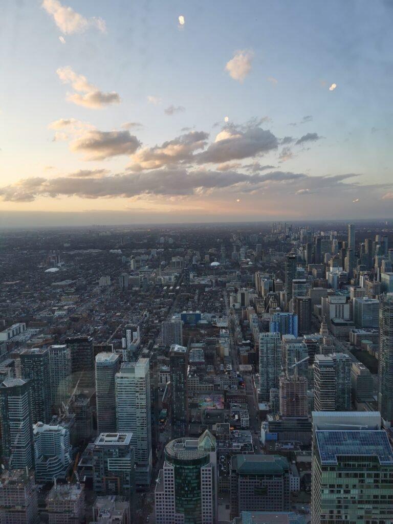 Vue aérienne de Toronto