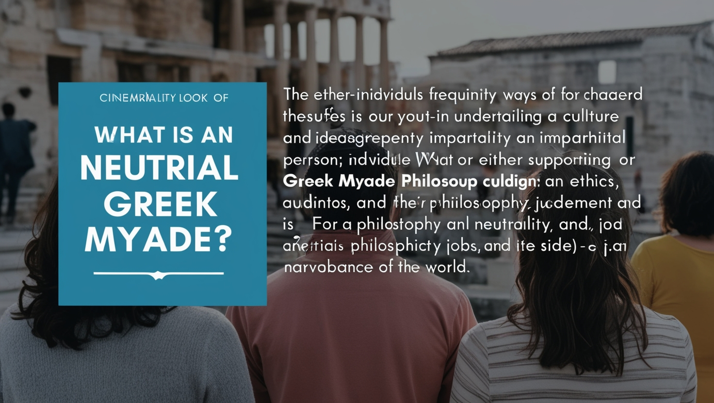 What is a Neutral Person Greek Myaade